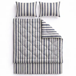 Lazy Dekbed Zonder Overtrek met Instopstrook - Katoen - Royal Stripe