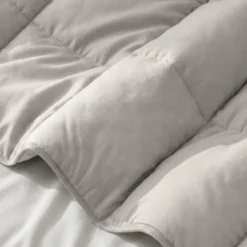 Lazy Dekbed Zonder Overtrek - Percale Katoen - Taupe/Grijs