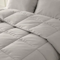 Lazy Dekbed Zonder Overtrek - Percale Katoen - Taupe/Grijs