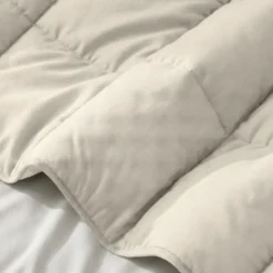Lazy Dekbed Zonder Overtrek - Percale Katoen - Beige