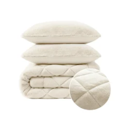 Lazy Dekbed Zonder Overtrek - Teddy Fur - Beige