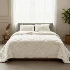 Lazy Dekbed Zonder Overtrek - Teddy Fur - Beige