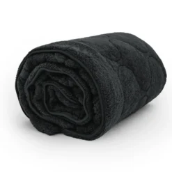 Lazy Dekbed Zonder Overtrek - Teddy - Zwart