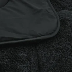 Lazy Dekbed Zonder Overtrek - Teddy - Zwart