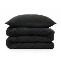 Lazy Dekbed Zonder Overtrek - Teddy - Zwart
