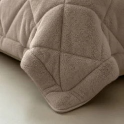 Lazy Dekbed Zonder Overtrek - Teddy Fur - Taupe