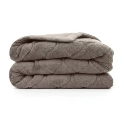 Lazy Dekbed Zonder Overtrek - Teddy - Taupe/Grijs