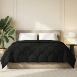 Lazy Dekbed Zonder Overtrek - Uni - Zwart