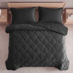Lazy Dekbed Zonder Overtrek - Velvet - Zwart