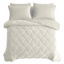 Lazy Dekbed Zonder Overtrek - Velvet - Beige/Off White