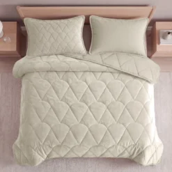 Lazy Dekbed Zonder Overtrek - Velvet - Taupe/Grijs