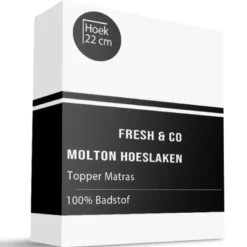 Molton Hoeslaken - Badstof Waterdicht - Topper