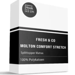 Molton Hoeslaken - Comfort Stretch - Splittopper