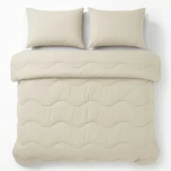 2-PACK: Kussenslopen - Katoen - Beige