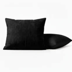 2-PACK Velvet Kussensloop - Zwart