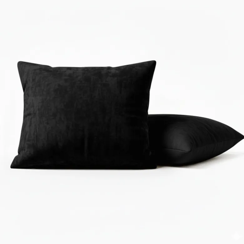 2-PACK Velvet Kussensloop - Zwart