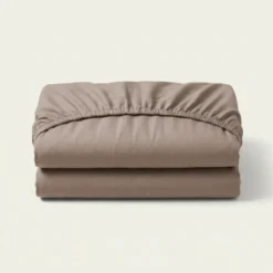 Splittopper Hoeslaken - Egyptisch Katoen Stretch - Taupe