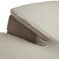Splittopper Hoeslaken - Egyptisch Katoen Stretch - Crème