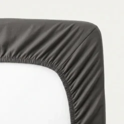 Splittopper Hoeslaken - Katoen Jersey Stretch - Antraciet