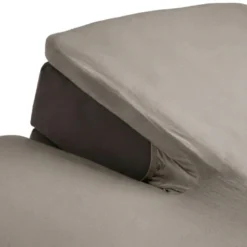 Splittopper Hoeslaken Katoen Flanel - Taupe