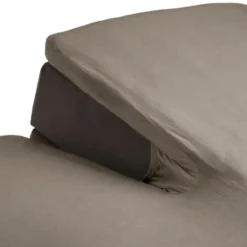 Splittopper Hoeslaken - Katoen Flanel - Taupe