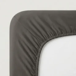 Splittopper Hoeslaken Katoen - Jersey Stretch - Antraciet