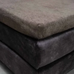 Topper Hoeslaken - Badstof - Taupe
