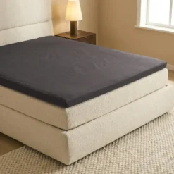 Topper Hoeslaken - Katoen Dubbel Jersey - Antraciet
