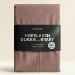 Topper Hoeslaken - Katoen Dubbel Jersey - Terra