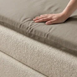 Topper Hoeslaken - Katoen Flanel - Taupe