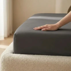 Topper Hoeslaken Katoen - Jersey Stretch - Antraciet