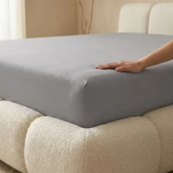 Topper Hoeslaken - Mako Jersey Katoen - Taupe